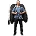 Fishing Float Tube, 286 LBS Load Capacity Inflatable Boats U-Shaped Fishing Raft with Hand Air Pump, Fish Ruler, Paddle, and Storage Pockets for Angling (Khaki)