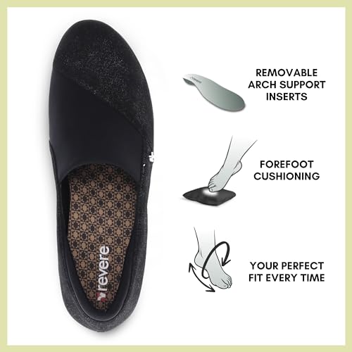Image of Revere Naples Women's Stretch Loafers - Comfortable Bunion-Friendly Design with Arch Support and Custom Fit