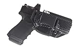 Fierce Defender IWB Kydex Holster Compatible with Glock 19 23 32 w/Optic Cut Winter Warrior Series -Made in USA- (CF) Carbon Fiber