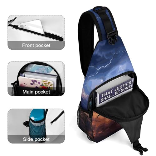 Bolso Crossbody Sling Casual para Senderismo y Viaje miniatura 4
