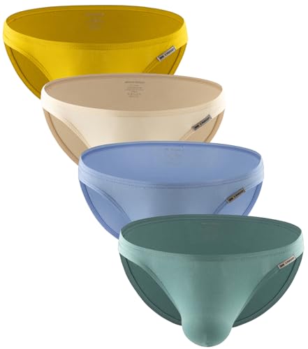 WINDAY Men's Briefs Modal Low Rise Bikini Briefs and Breathable Underwear