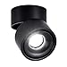 Produktbild LANBOS LED Deckenaufbaustrahler wandleuchten/ 10W COB Lampe/6000K kaltweiß / 10 * 10CM/ Aufbauleuchte/Falten Drehen Aufputz Deckenleuchte/Aluminium (Schwarz+kaltweiß)