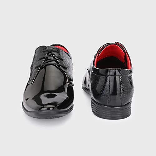 Image of Centrino Men's Glossy Formal Lace-Up Shoes | Comfort and Quality in Sleek Design | Perfect for Parties and Formal Dress |Stylish & Elegant Design |Premium Craftsmanship, Ideal for All-Day Wear (8232)