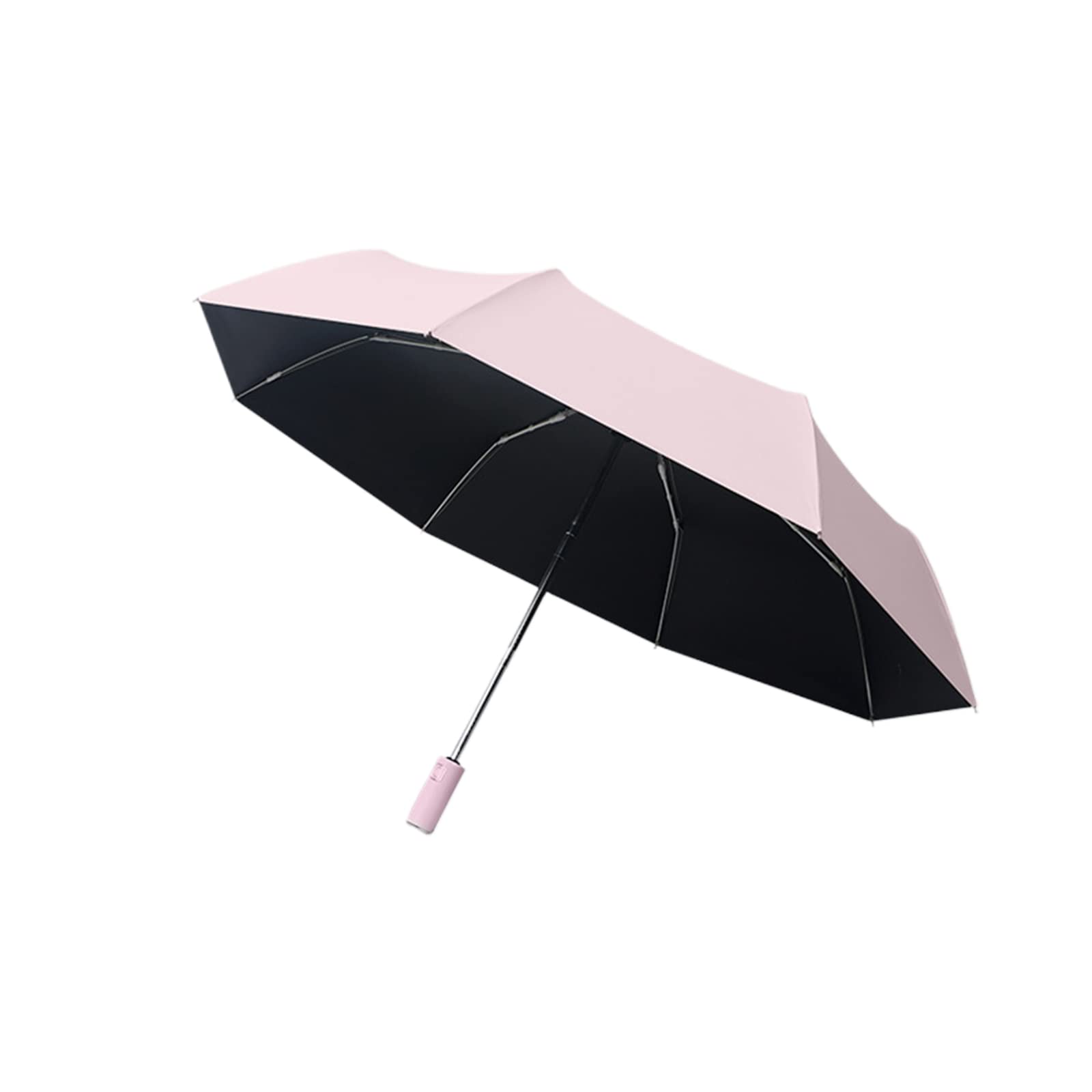 Paraguas a Prueba de Viento, antirrebote, Impermeable, Paraguas de Viaje, Apertura y Cierre automático, 8 Costillas, Compacto, Plegable, portátil, Paraguas para Hombres y Mujeres