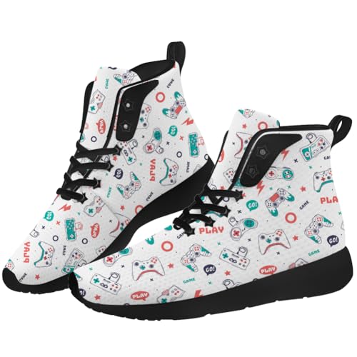 Video Game High Top Shoes Gamer High Top Sneakers Casual Shoes for Men Women2