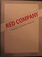Red Company Financial Statement Analysis 2007-2008 0979671019 Book Cover