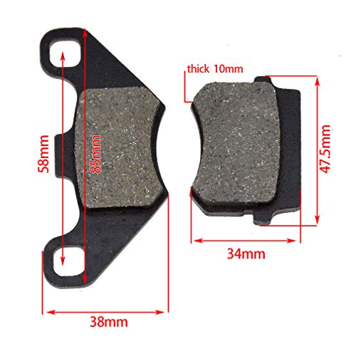 Brake Pad For Trailmaster 150Cc Mid Xrx 200Cc Blazer 200R Twister 150 Powersports 196Cc Go Kart Buggy Coolster 3125B 110Cc 125Cc Kazuma Meerkat 50Cc Falcon 90Cc Atv Parts #TOP3