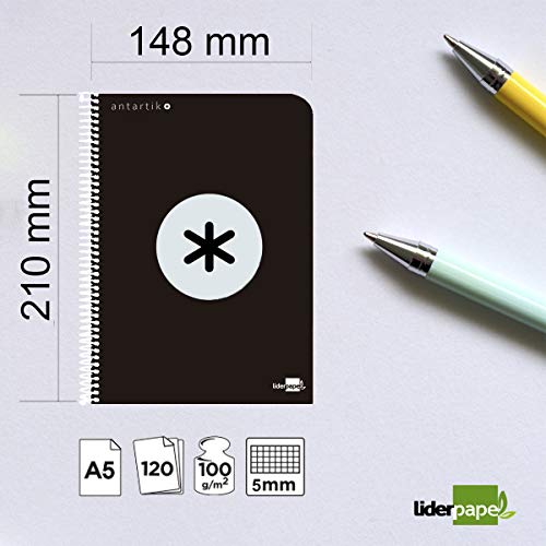 Quaderno spirale leiderpapel a5 micro antartik