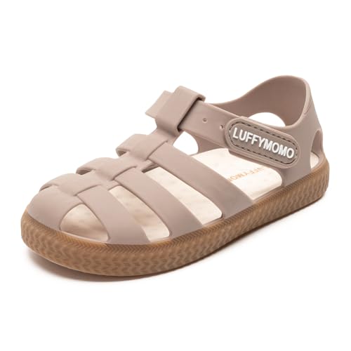 Luffymomo Boys Girls Closed Toe Sandals Lightweight Beach Water Shoes Adjustable Summer Outdoor Sandal for Toddler/Little Kids2