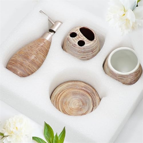 Porta cepillos dientes y jabonera de cerámica para solucionar el desorden del baño 8