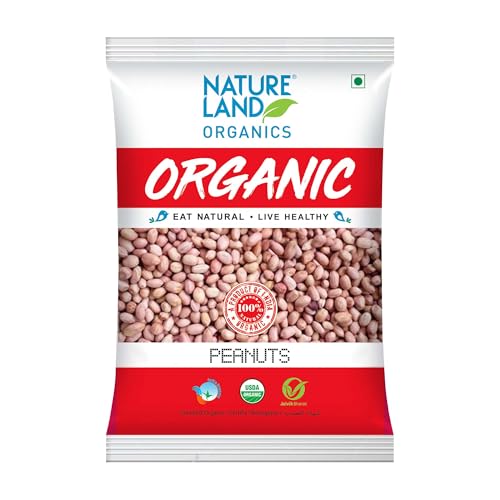 Image of Natureland Organics Sunflower Oil Jar, 5 L & Whole Peanuts / Groundnuts 500 Gm - Organic Peanuts