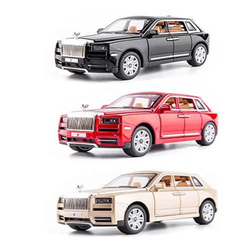 Image of 1:32 Scale Rolls Royce CULLINAN Toy Car | Metal Pullback Diecast Car for Kids with Openable Doors, Sound, Light Effects Toy for Car Enthusiasts (Color As Per Available)