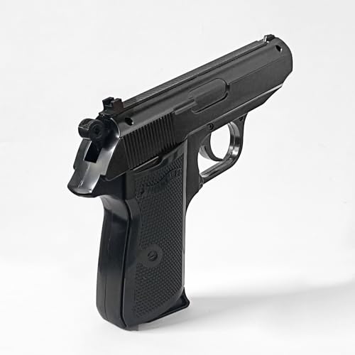 Image of Gun Pistol Lighter Heavy Weight Metal Body Real and Original Like Gun Pistol for Decorative, Smoking Filled with Gas (508 Black)