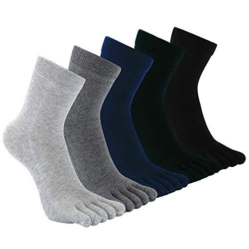 DOLAFO Zehensocken 6er Pack Herren - Sportsocken Für Sneaker & Outdoor
