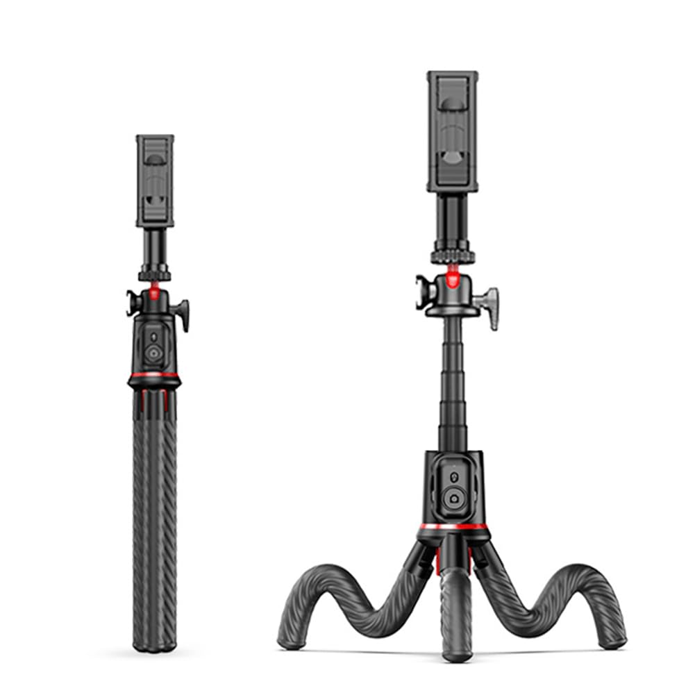 Treppiede per telefono selfie stick treppiedi flessibile allungabile per smartphone e fotocamera con telecomando senza fili, durevole, facile da installare, 500424828