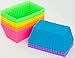 Pantry Elements Rectangular Silicone Cupcake Liners for Baking 12-Pack Reusable Non-Stick BPA Free Muffin Liners Baking Cups Molds for Baking, Bento Box Accessories, Moldes de Silicona Para Reposteria