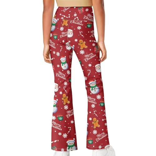 Image of Girls Flare Leggings Cute Bell Bottoms for Teen Girls Wide Leg Sweatpants for 5-14 T