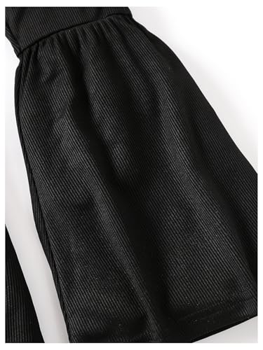 Image of WDIRARA Toddler Girl's Elastic Waist Flared Pants Stretch Bell Bottom Trousers