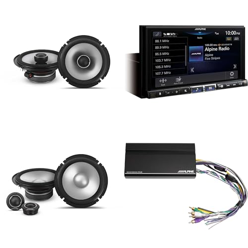 Alpine iLX-507 7" Multimedia Receiver Wireless Apple CarPlay & Wireless Android Auto & S2 6.5" Component Speakers / 6.5 Coax Including Power Pack miniatura 1