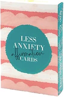 Less Anxiety Affirmation Cards - 45 Beautifully Illustrated Cards to Help Alleviate Feelings of Anxiety and Stress - Thoughtful Affirmations to Encourage Empowerment and Inner Strength
