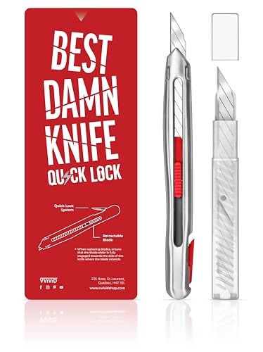 VViViD Best Damn Knife Quick Lock, Heavy Duty Precise Utility