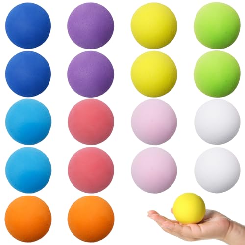  Neikafan 18 Pezzo Palla Di Spugna 6cm Pallone Di Spugna EVA Interni Palline Gommapiuma per Bambini Ragazzi E Ragazze