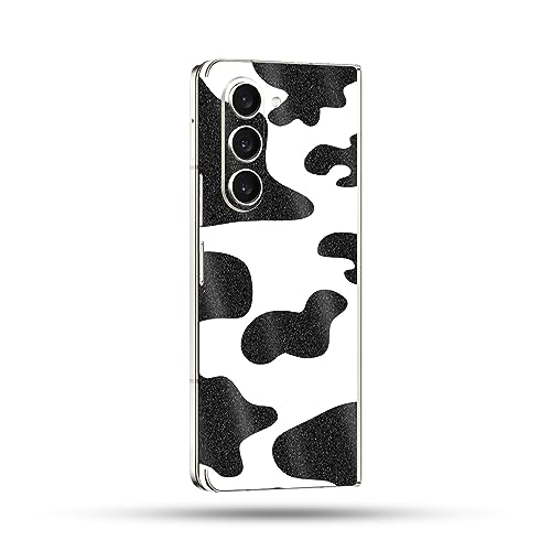 Image of MightySkins Glossy Glitter Skin Compatible with Samsung Galaxy Z Fold 5 Full Wrap - Cow Print | Protective, Durable High-Gloss Glitter Finish | Easy to Apply & Change Styles | Made in The USA