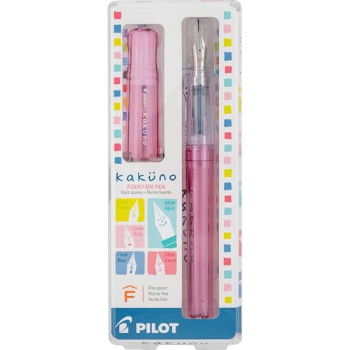 PILOT Kakuno Fountain Pen, Pink Barrel...
