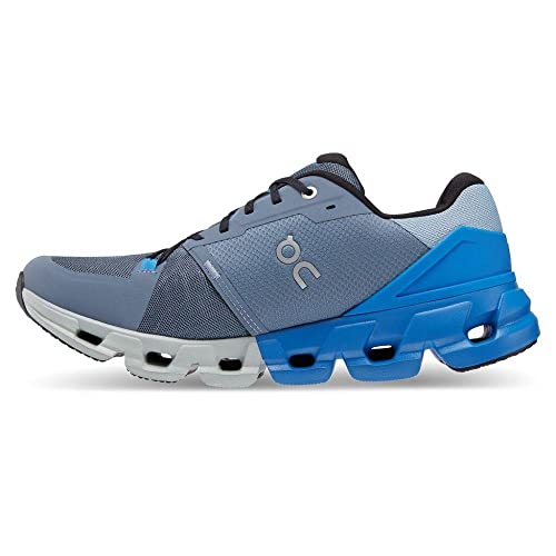 ON Men's Cloudflyer 4 Running Shoe, Metal/Lapis, 11.5