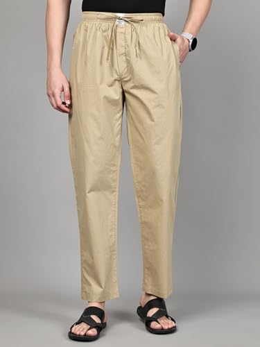 Image of Majestic Man Men Mid Rise Comfort Fit Solid Pure Cotton Casual Style Lounge Pants