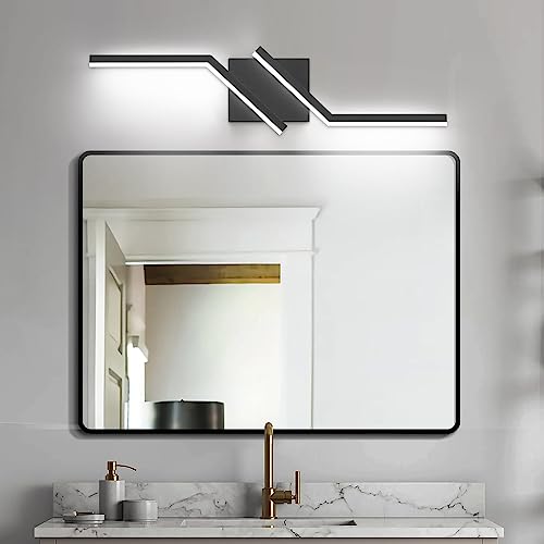 ZUZITO 24 inch Modern Bathroom Vanity Light LED Black Bathroom