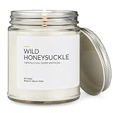 1OAK Soy Wax Scented Candles (Wild Honeysuckle) - Soy Candles for Home Scented - Long Burning Candle