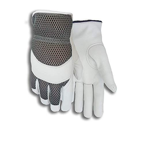 Golden Stag Work Gloves Men - USA214 Leather Work Gloves for Men Ideal for Construction Workers, Men and Women