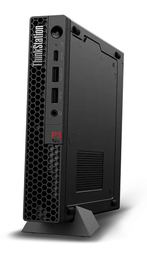 Image of Lenovo ThinkStation Workstation Mini Desktop (Intel i9-14900, T400 4GB, 64GB DDR5, 8TB PCIe SSD, WiFi 6, Bluetooth 5.3, 300W PSU, RJ-45, 1x DP; 3X mDP, HDMI, Win 11 Home) w /Premium Backpack