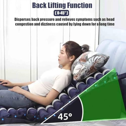 Materasso ad Aria antidecubito con Pompa elettrica per Assistenza agli Anziani e Uso ospedaliero, Comfort di Sollievo Gonfiabile in PVC