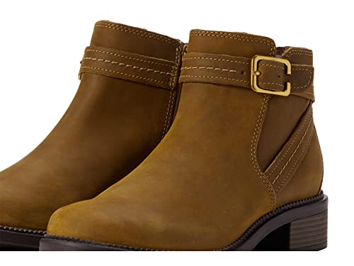 Image of Clarks womens 26168079-dark Tan L Uniform Dress Shoe