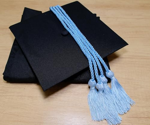 Image of Double Graduation Honor Cords, 68 inch Long,Sky Blue