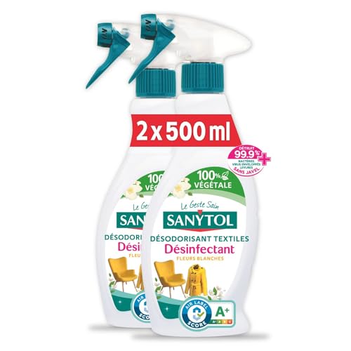 33633100 Sanytol – Desodorante de tejidos – 500ml – Pack de 2
