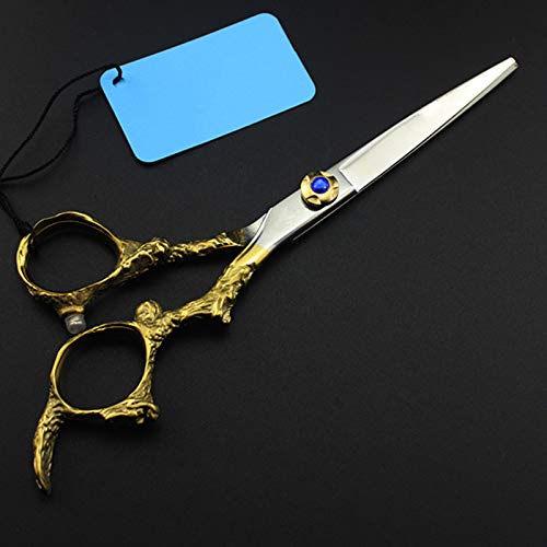 Haarschneideschere, 6 Zoll, Professionelle Haarschere Aus Japan 440C Mit Goldenem Drachengriff, Haarschneideschere, Effilierschere, Friseurscheren-Set