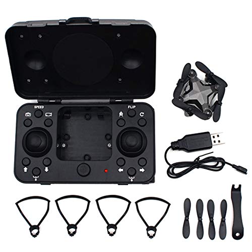 Preisvergleich Produktbild goodluccoy Mini Drohne Gepäck Zusammenklappbar Quadcopter Fernbedienung Echtzeit 480P Kamera