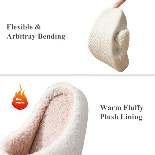 Women Men Plush Warm House Slippers Casual Home Shoes Soft Slip-on Outdoor Indoor Bedroom Cotton Slippers4