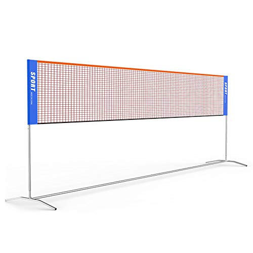 Ulalov Badminton Net Set, 17ft Portable Badminton Net, Adjustable Height for Volleyball Soccer Tennis Pickleball Indoor or Outdoor Court, Backyard, Beach, Driveway