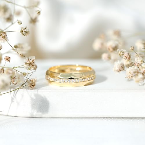 Certified Diamond Eternity Band, Hi Color Si Clarity, Natural Diamond Wide Wedding Ring (Ready to Gift)3