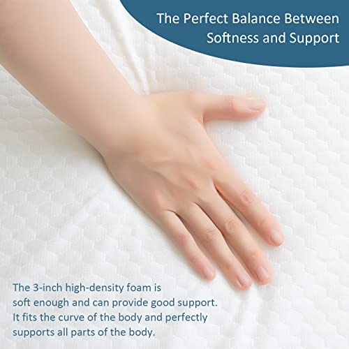 Tri-Folding-Mattress-Topper-Memory-Foam-Tri-fold-Mattress-with-Ultra-Soft-Bamboo-Waterproof-Washable-Cover-Queen-Size-78x58x4