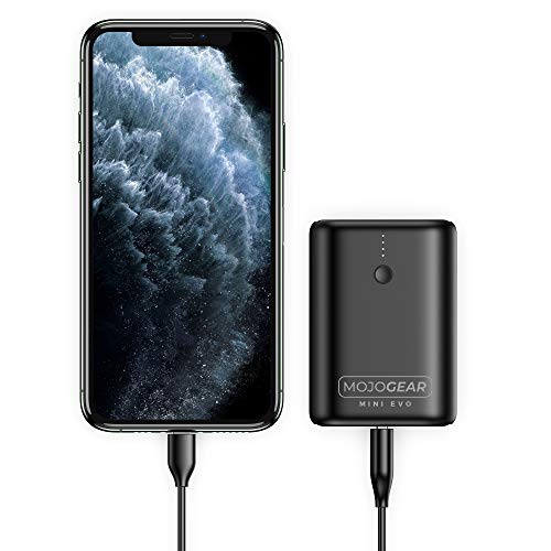 Power Bank MOJOGEAR Mini EVO para cargar dos dispositivos simultáneamente de viaje