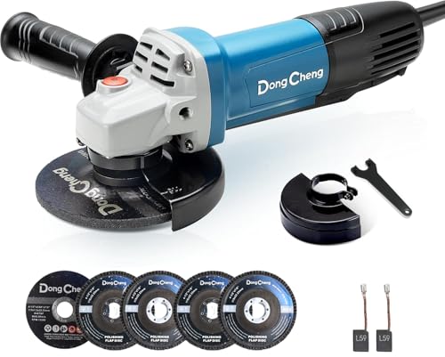 DongCheng Angle Grinder 4-1/2 inch 6.7-Amp Paddle Switch 11800RPM...
