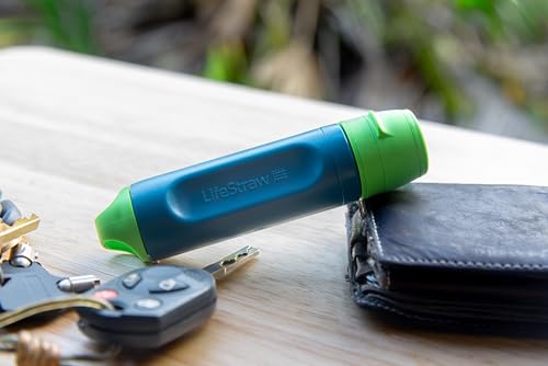 LifeStraw Peak Series Solo - indywidualny filtr wody na wędrówki, kemping, podróże, przetrwanie, eliminuje bakterie, pasożyty i mikroplastiki, Limeade