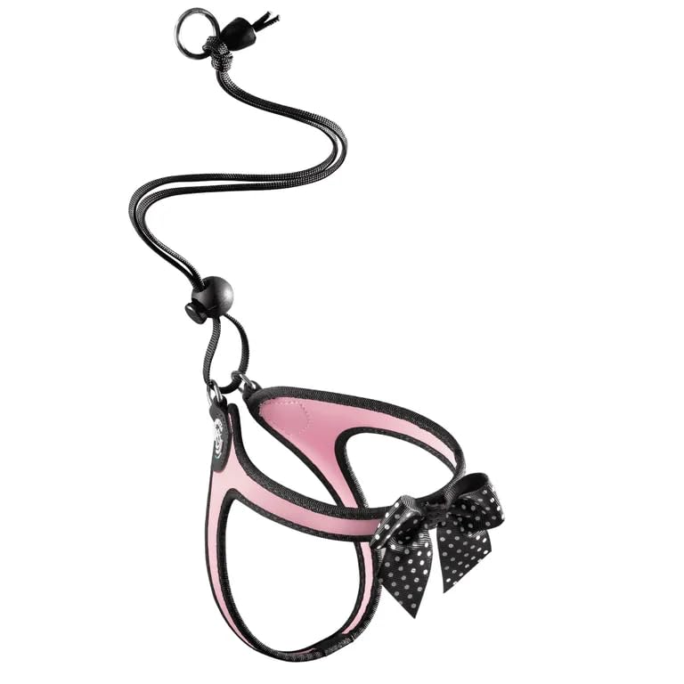 PETTORINA TRE PONTI CHIUSURA LACCIO BORDO NERO EASY FIT FIOCCO ROSA (MIS. 3)