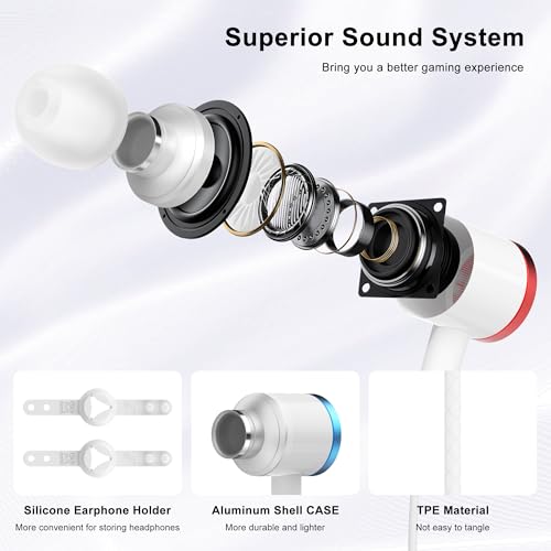 AMVR Noise-Isolating in-Ear Headphones Compatible with Meta Quest 3 - VR Accessories Low Bass Earphones with Custom Silicone Earplugs and Strap Holder | Enhance 360-Degree Surround Sound by AMVR - Used condition - Image 3