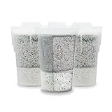 Santevia MINA Alkaline Fluoride Water Filter Value Pack | 3-Pack At Home Water Pitcher Filter Adds Minerals and Makes Alkaline Water | Fluoride, Chlorine & Lead Filteration | American Filtration Media